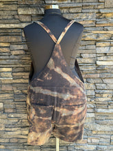Load image into Gallery viewer, Women’s 3X (22/24) Reversed Rayon/Linen Overall Shorts in ‘Raven’
