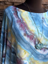 Load image into Gallery viewer, Women’s 3X Geode Long Sleeved Boat Neck Top with Thumbholes in ‘Tahitian Seas’
