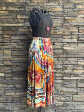 Load image into Gallery viewer, Women’s Small Geode Midi Skirt with Pockets ‘Carnelian Sunset’
