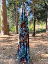 Load image into Gallery viewer, Women’s One Size (S-3X) Geode 100% Rayon Tie Front Caftan Dress in ‘Rooster’
