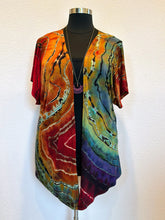 Load image into Gallery viewer, Women’s Large Reverse Geode Kimono in ‘Bold as Love’
