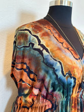 Load image into Gallery viewer, Women’s 1X Reverse Geode Surplice Dress in ‘Autumn Breeze’
