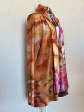 Load image into Gallery viewer, Women’s Medium (can fit a large, too) Geode Cardigan with Thumbholes and Pockets in ‘Pink Amber’
