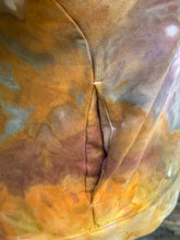 Load image into Gallery viewer, Women’s XXL (can fit an XL, too) Heart Pullover Sweatshirt with Thumbholes &amp; Pockets in ‘Rustic Rainbow’
