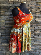 Load image into Gallery viewer, Women’s XL Geode Square-Neck Ballet Dress with Pockets in ‘Cherry Creek Jasper’
