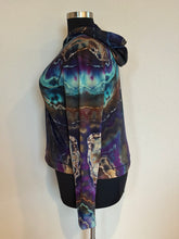 Load image into Gallery viewer, Custom Reverse Geode Thumbholes Hoodie in ‘Dark Star’ for Kristen
