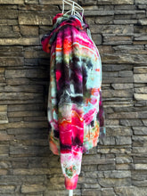 Load image into Gallery viewer, Women’s Small Geode Upcycled Zip Up Hoodie in ‘Bohemian Rhapsody’
