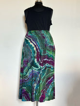 Load image into Gallery viewer, Women’s XL Reverse Geode Maxi Skirt with Pockets in ‘Emerald Berry’
