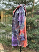 Load image into Gallery viewer, Women’s Small (fits like a medium) Geode Hooded Sweatshirt Cardigan ‘Sunset Bliss’
