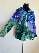 Load image into Gallery viewer, Women’s 4X Reverse Geode Lightweight Zip Up Hoodie in ‘Abalone’
