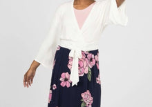 Load image into Gallery viewer, Women’s Small (can fit a medium too) Geode Bell Sleeved Kimono Wrap Top with Tie in ‘Pinot Sage’
