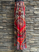 Load image into Gallery viewer, Women’s Medium Reverse Geode Maxi Skirt in ‘Fire On The Mountain’
