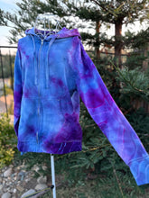 Load image into Gallery viewer, Unisex Medium Geode Zip Up Hoodie in ‘Purple Haze’
