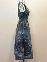 Load image into Gallery viewer, Women’s Small Scrunched Geode Halter Style Dress with Pockets in ‘Raven’
