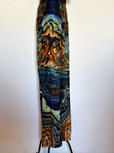 Load image into Gallery viewer, Custom Reverse Geode Cropped Pants in ‘Azurite’ for Carrie
