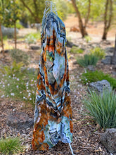 Load image into Gallery viewer, Women’s One Size (fits S-XL best) 100% Rayon Ibiza Geode Caftan in ‘Boulder Turquoise’
