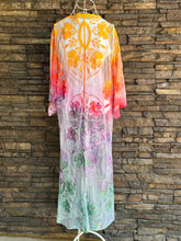 Load image into Gallery viewer, Women’s M/L Lace Kimono Duster in ‘Sunset’
