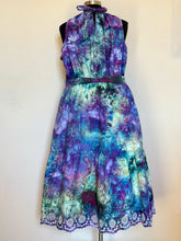 Load image into Gallery viewer, Women’s 2X Midi Tank Dress with Belt &amp; Pockets in ‘Northern Lights’
