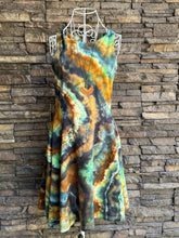 Load image into Gallery viewer, Women’s Small Pact Organic Cotton Geode Skater Dress with Pockets in ‘Rainforest Jasper’
