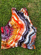 Load image into Gallery viewer, Women’s Medium Geode Ruched Back Activewear Tank Top in ‘Argentina Condor Agate’
