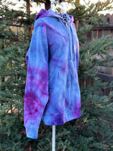 Load image into Gallery viewer, Unisex Medium Geode Zip Up Hoodie in ‘Purple Haze’
