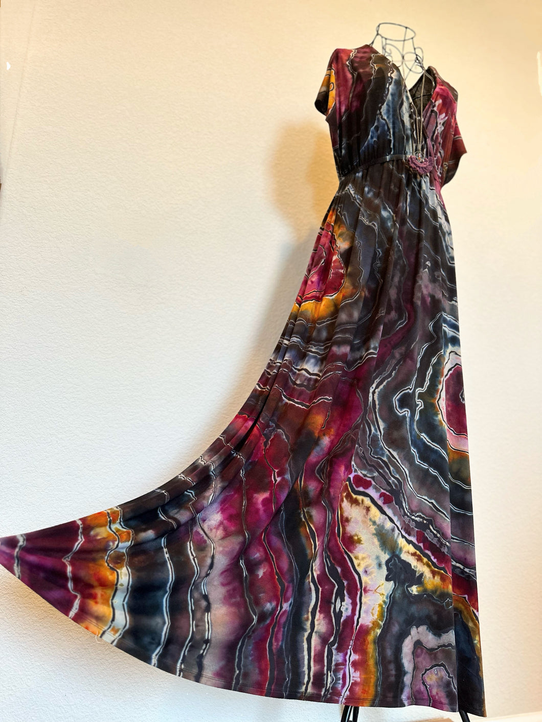 Custom Reverse Geode Maxi Dress for Suzie