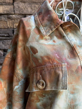 Load image into Gallery viewer, Women’s Medium Loose Geode Cropped Utility Jacket with Pockets  in ‘Wild Thing’
