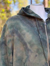 Load image into Gallery viewer, Men’s XXL Geode Zip Up Hoodie in ‘Moss Agate’
