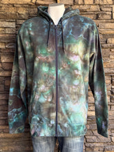 Load image into Gallery viewer, Custom Geode Zip Up Hoodie in ‘Moss Agate’ for Ashley
