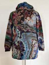 Load image into Gallery viewer, Women’s Large Reverse Geode Hoodie Dress in ‘Rainbow Obsidian’
