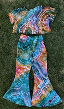 Load image into Gallery viewer, Custom Geode Super Bell Yoga Pants and Matching Crop Top for Emily
