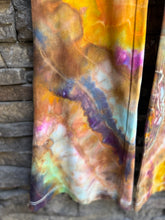 Load image into Gallery viewer, Women’s Medium Geode Fold Over Waist Yoga Pants in ‘Koroit Boulder Opal’
