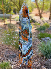 Load image into Gallery viewer, Women’s One Size (fits S-XL best) 100% Rayon Ibiza Geode Caftan in ‘Boulder Turquoise’

