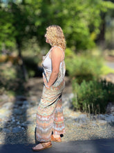 Load image into Gallery viewer, Women’s XL Linen/Cotton Wide Leg Overalls in ‘Wild Thing’
