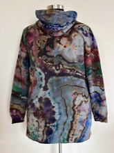 Load image into Gallery viewer, Women’s Large Reverse Geode Hoodie Dress in ‘Rainbow Obsidian’
