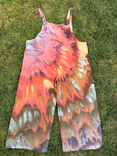 Load image into Gallery viewer, Women’s 3X Cotton/Linen Inclined Twist Overalls in ‘Rustic Rainbow’
