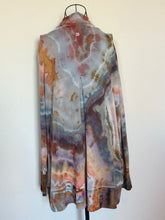 Load image into Gallery viewer, Women’s Medium (can fit a large too) Geode Cardigan with Thumbholes and Pockets in ‘Petrified Wood’
