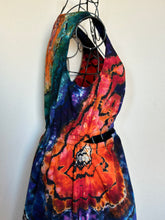 Load image into Gallery viewer, Women’s Small Reverse Geode Cut-Out A-Line Maxi Dress with Pockets in ‘Deep Rainbow’
