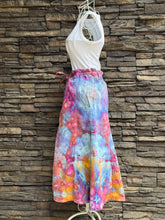 Load image into Gallery viewer, Women’s Large Tie-waist Denim Midi Geode Skirt in ‘Bird Song’
