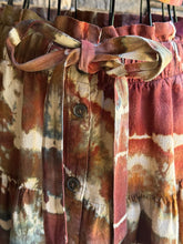 Load image into Gallery viewer, Women’s XS Geode Tie-Waist Midi Skirt &amp; Cropped Bralette Tank Top Set in ‘Rustic Rainbow’
