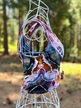 Load image into Gallery viewer, Women’s Medium Geode Cropped Tank Top in ‘Pinot Sage &amp; Teal’
