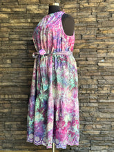 Load image into Gallery viewer, Women’s 3X Midi Tank Embroidered Flowers Dress with Belt &amp; Pockets in ‘Let It Grow’
