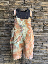 Load image into Gallery viewer, Women’s Small Cotton/Linen Overall Shorts in ‘Wild Thing’
