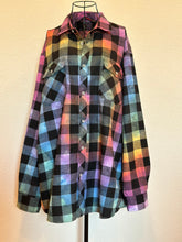 Load image into Gallery viewer, Custom Rainbow Spiral Flannel Shirt for Kori
