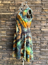 Load image into Gallery viewer, Women’s Small Pact Organic Cotton Geode Skater Dress with Pockets in ‘Rainforest Jasper’
