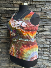 Load image into Gallery viewer, Women’s XL 100% Cotton Geode Tank Top in ‘Rustic Rainbow’
