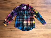 Load image into Gallery viewer, Toddler 4T Rainbow Spiral Flannel Shirt
