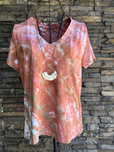 Load image into Gallery viewer, Women’s Medium V-Neck T-Shirt in ‘Shiitake Mushroom’ Twist
