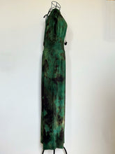 Load image into Gallery viewer, Women’s Medium Reverse Dyed Waist-Defined Shirred Jumpsuit with Pockets in ‘Evergreen’
