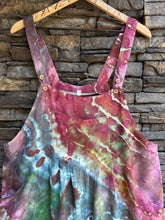 Load image into Gallery viewer, Custom Geode Wide-Leg Linen/Rayon Overalls in ‘Tide Pool’ for Stacey
